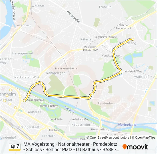 7 Light Rail Line Map