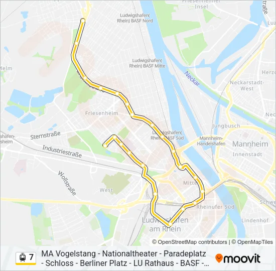 7 Light Rail Line Map