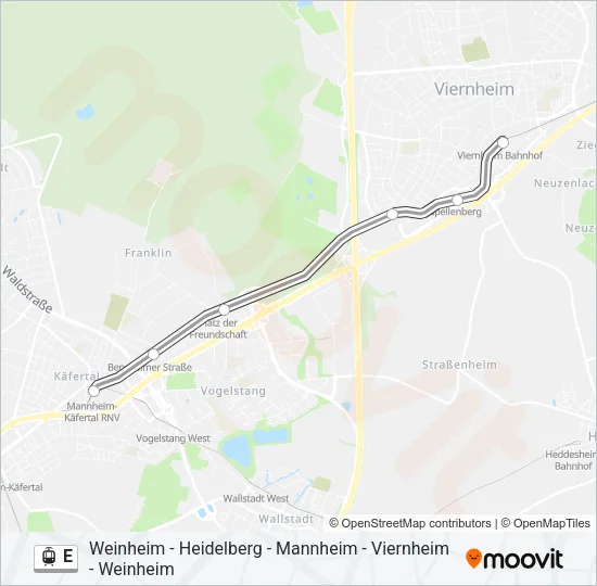 E Light Rail Line Map