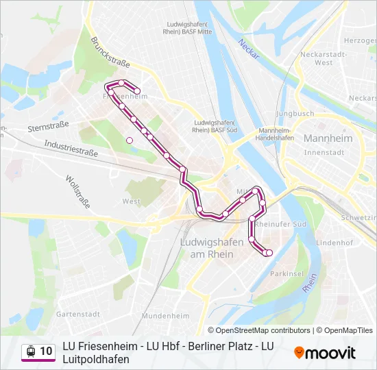 10 Light Rail Line Map