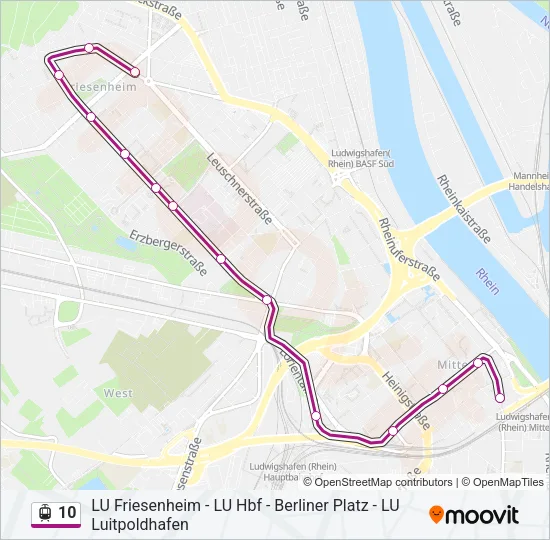 10 Light Rail Line Map