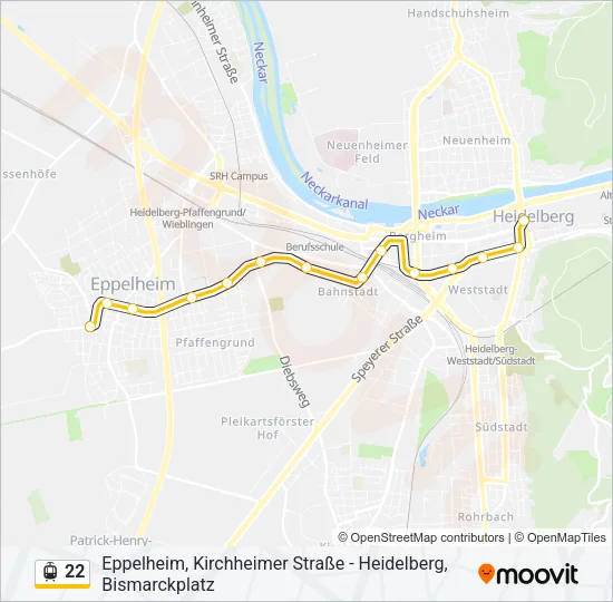 22 Light Rail Line Map
