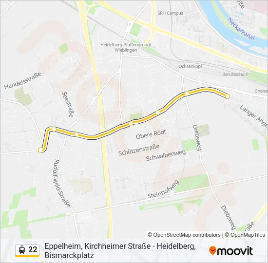 22 Light Rail Line Map