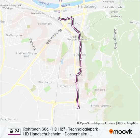24 Light Rail Line Map