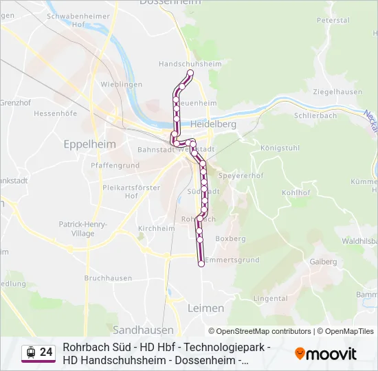 24 Light Rail Line Map