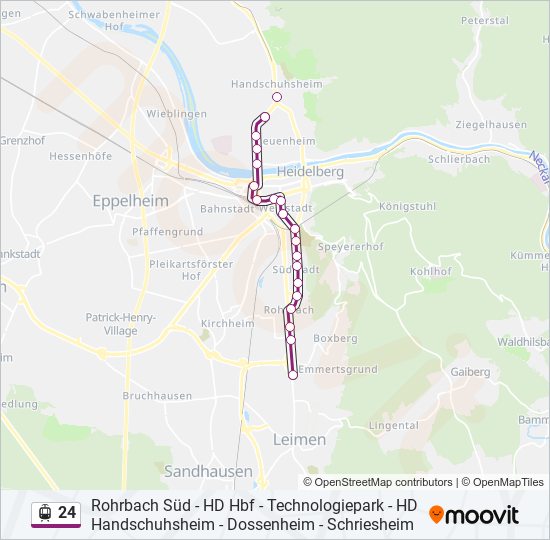 24 light rail Line Map