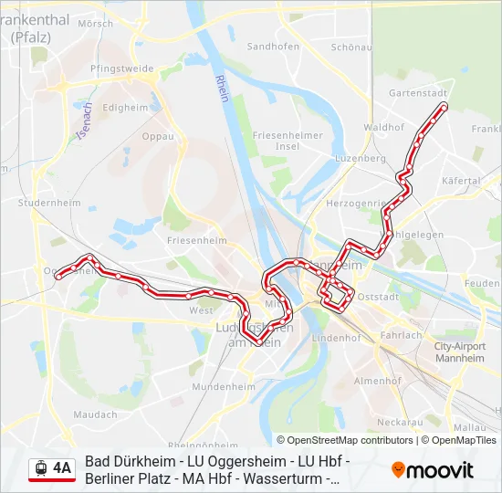 4A Light Rail Line Map