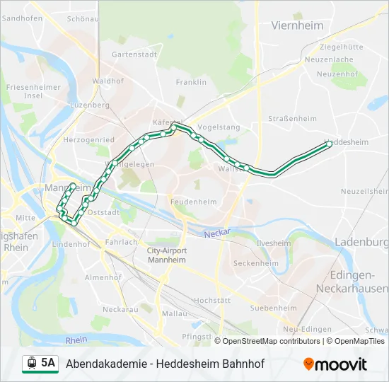 5A Light Rail Line Map