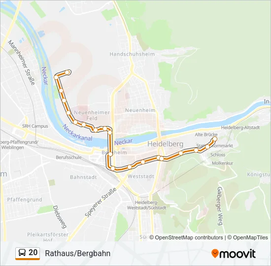 20 Bus Line Map