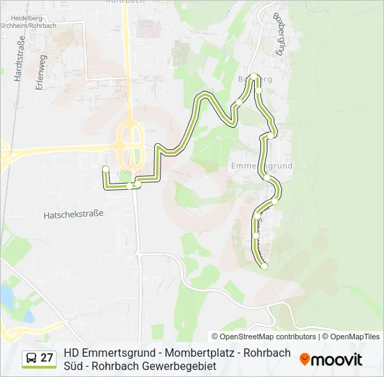 27 Bus Line Map