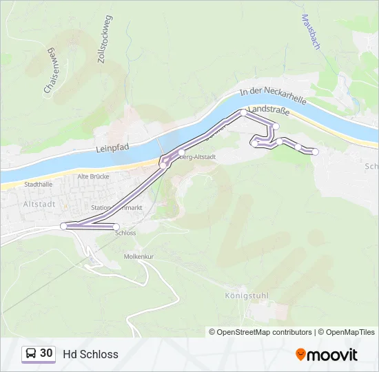 30 Bus Line Map