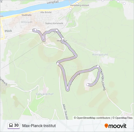 30 Bus Line Map