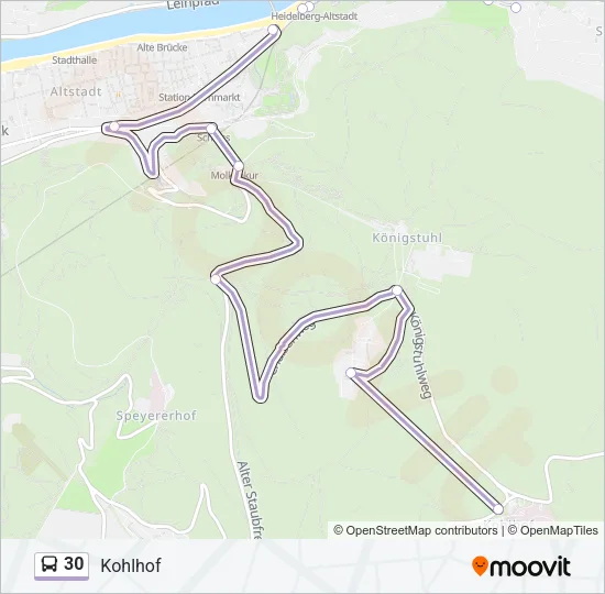 30 Bus Line Map