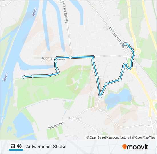 Автобус 48: карта маршрута
