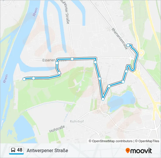 Buslinie 48 Karte