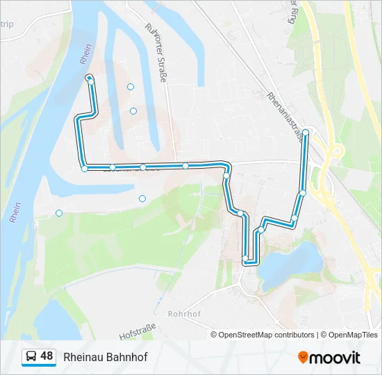 Buslinie 48 Karte