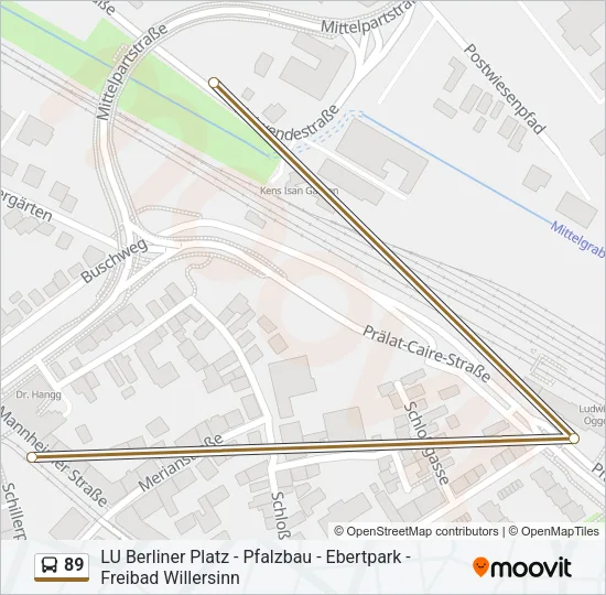 89 Bus Line Map