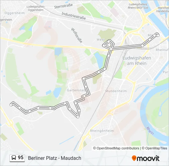 95 Bus Line Map