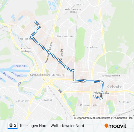 2 Light Rail Line Map
