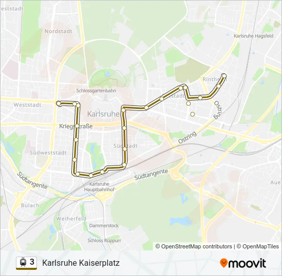 3 Light Rail Line Map