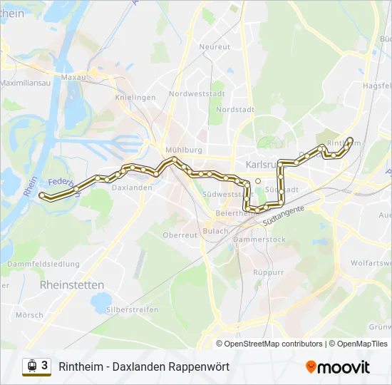 3 Light Rail Line Map