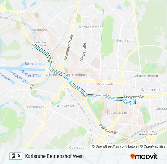 5 Light Rail Line Map