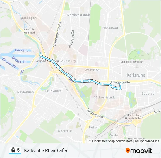 5 Light Rail Line Map