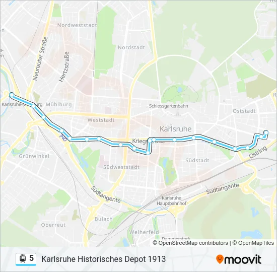 5 Light Rail Line Map