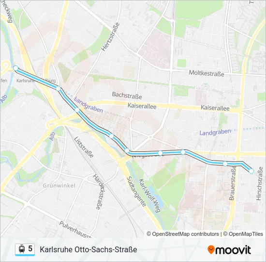 5 Light Rail Line Map