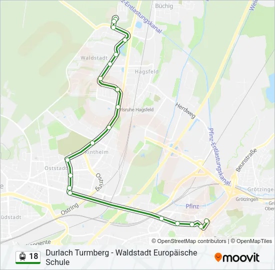 18 Light Rail Line Map