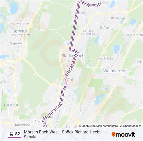 S2 Train Line Map