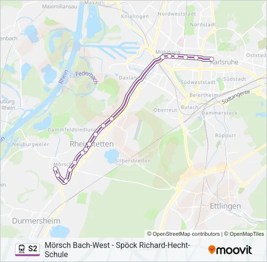 S2 Train Line Map
