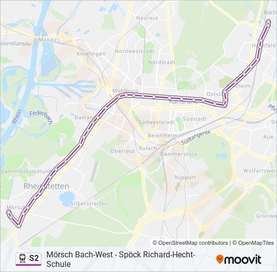 S2 train Line Map