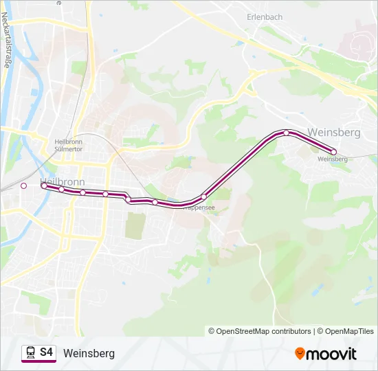 S4 Train Line Map