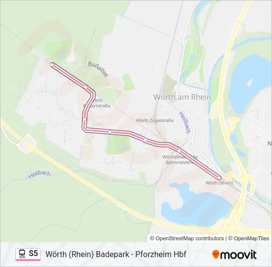 S5 Train Line Map