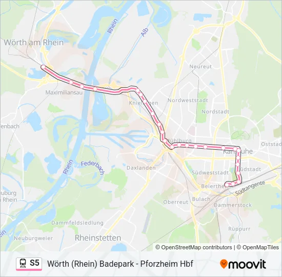 S5 Train Line Map