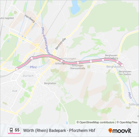 S5 Train Line Map