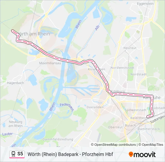S5 Train Line Map