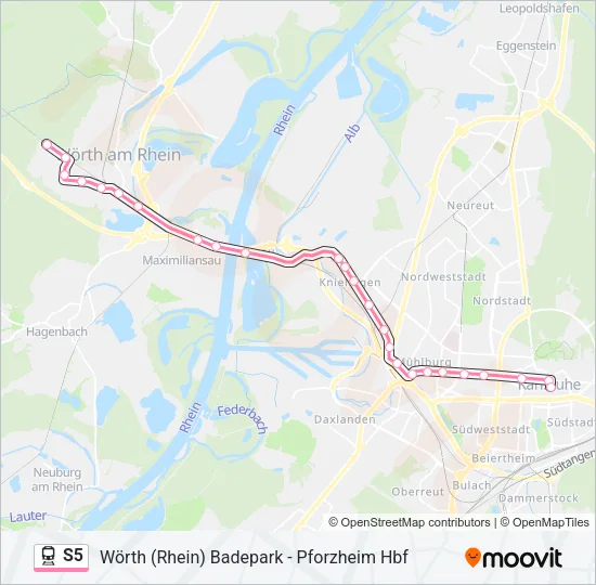 S5 Train Line Map