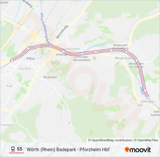 S5 Train Line Map