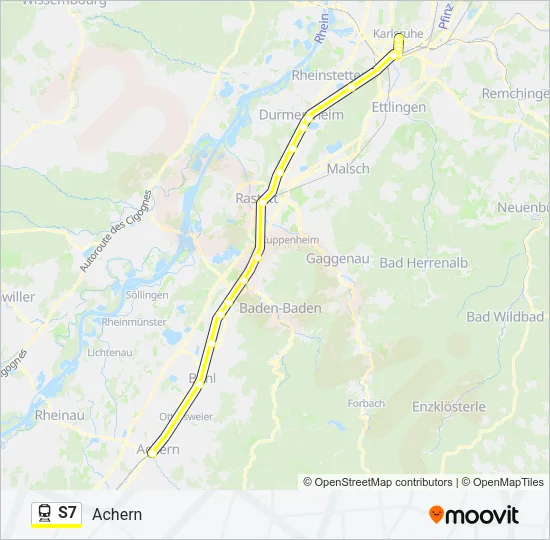 S7 Train Line Map