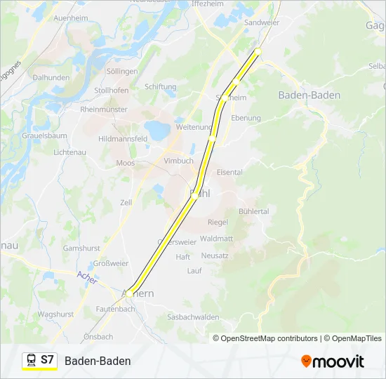 S7 Train Line Map