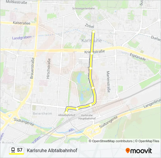 S7 Train Line Map