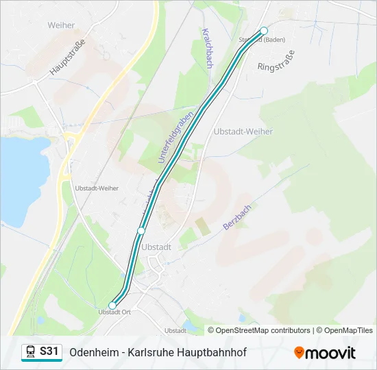 S31 Train Line Map