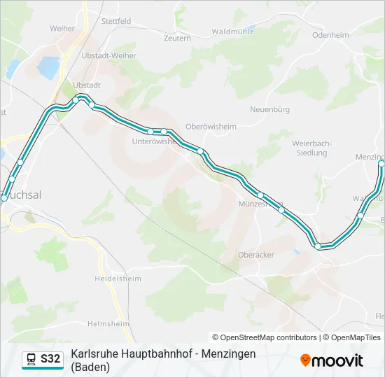 S32 Train Line Map