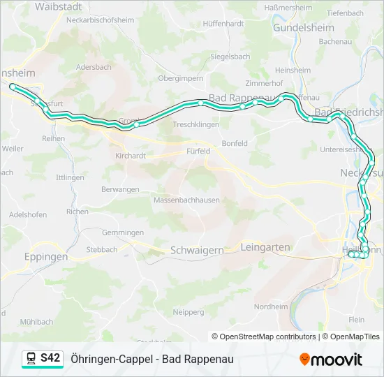 S42 Train Line Map