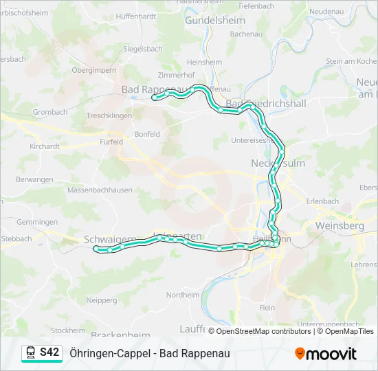 S42 Train Line Map