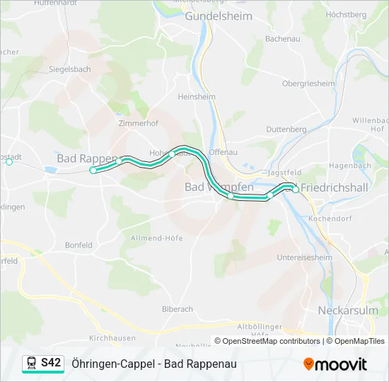 S42 Train Line Map