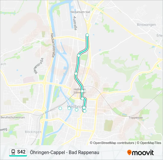 S42 Train Line Map