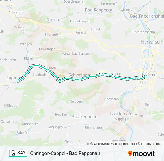 S42 Train Line Map